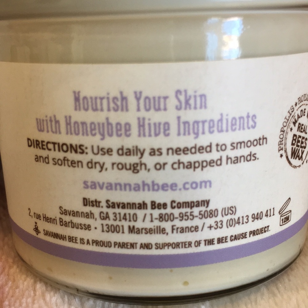 Savannah Bee Co Rosemary Lavender Beeswax & Royal Jelly Hand Cream NWT 3.4 oz - Picture 7 of 12